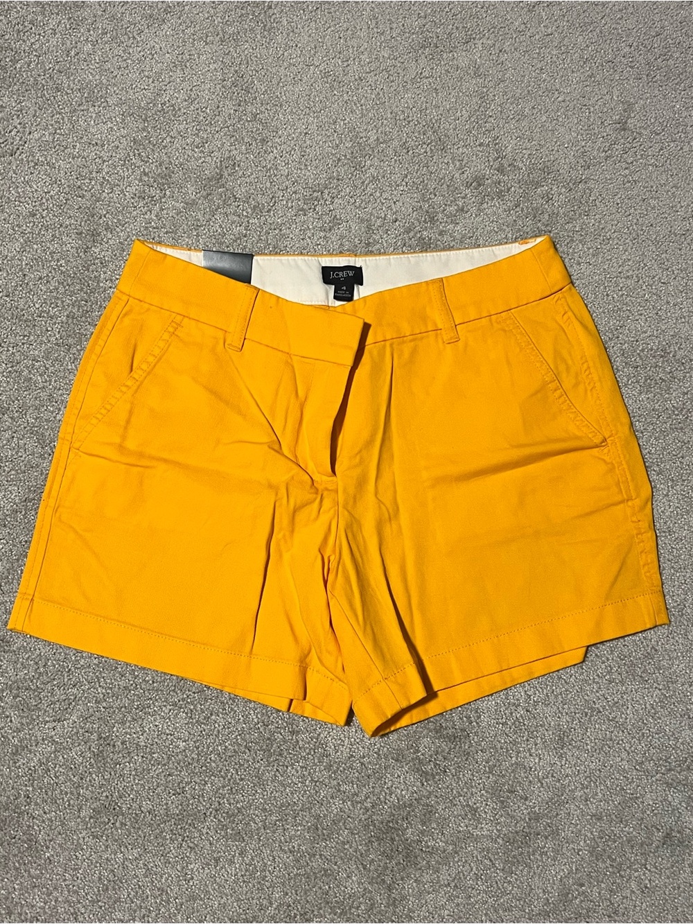 J. Crew Factory 5” Golden Yellow Chino Shorts